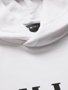 AMIRI - Logo-Print Loopback Cotton-Jersey Hoodie - White