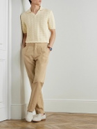 Orlebar Brown - Carsyn Tapered Pleated Linen and Cotton-Blend Trousers - Neutrals