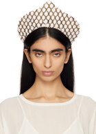 Bode Off-White & Gold Pinnacle Crown Headband