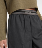 Loewe Wool cropped wide-leg pants
