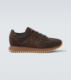 Moncler Pacey2 suede-trimmed sneakers
