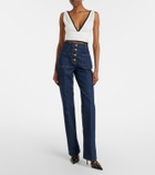 Valentino High-rise flared jeans