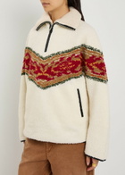 Isabel Marant étoile Marner Jacquard Bouclé Sweatshirt Ecru