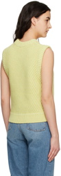 House of Dagmar Yellow Mouliné Vest