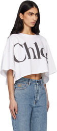 Chloé White Logo T-shirt