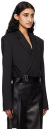 Helmut Lang Black Wrap Blazer