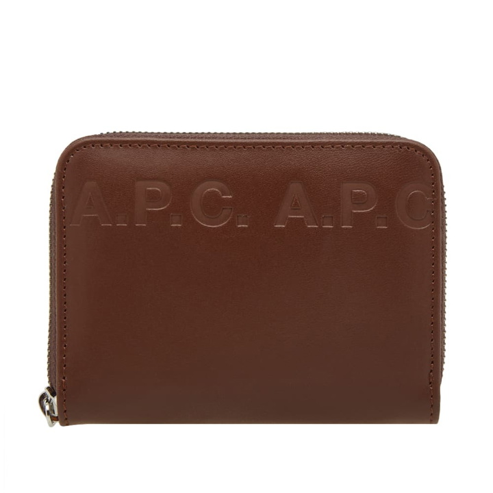 Photo: A.P.C. Dallas Logo Large Zip Wallet