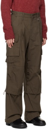 Wooyoungmi Brown Wide-Leg Cargo Pants