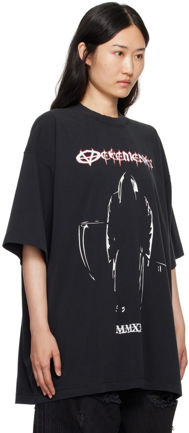 VETEMENTS Black Reaper T-Shirt Vetements