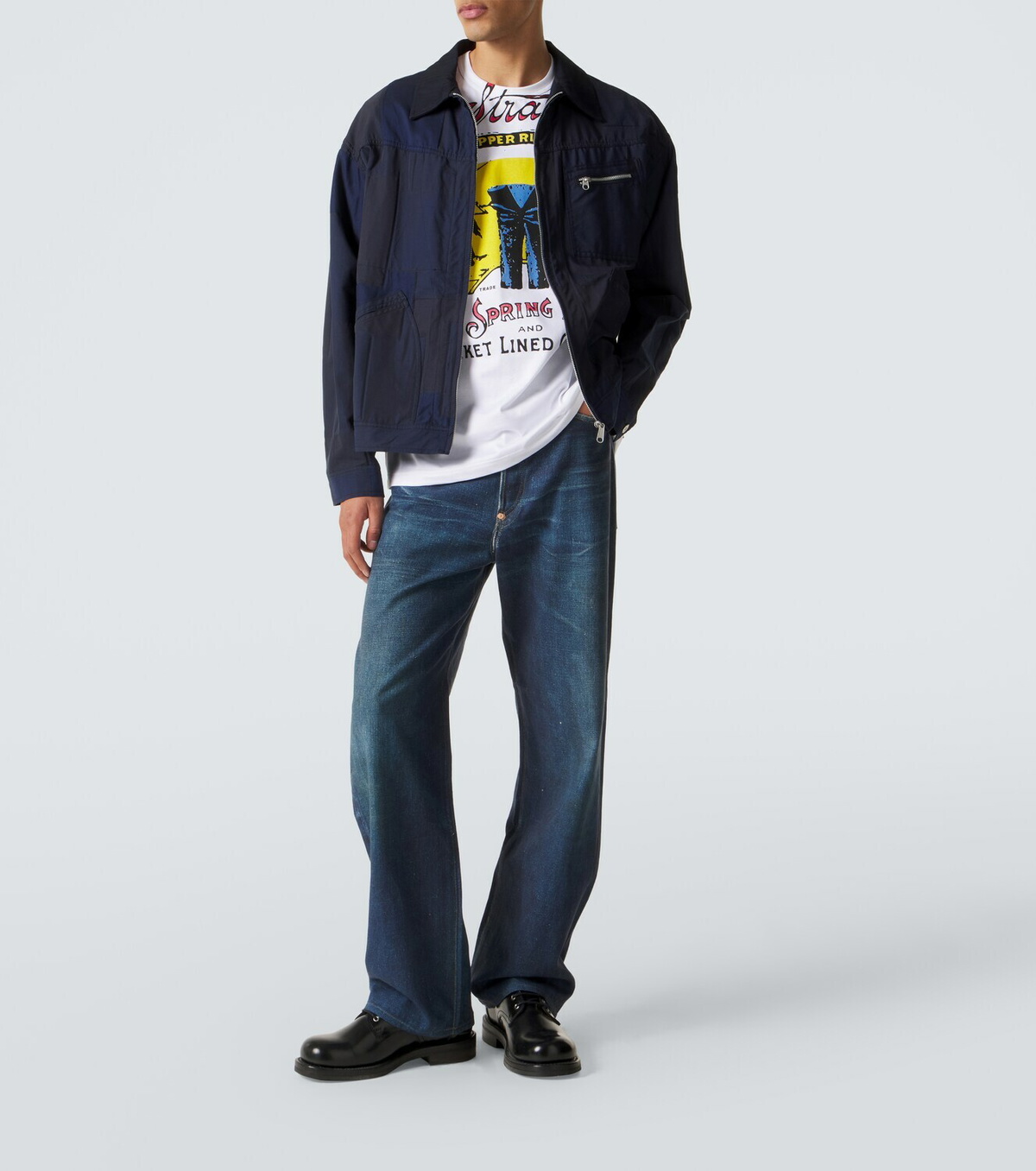 Junya Watanabe x Levi's® printed cotton jersey T-shirt