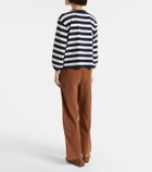 Velvet Edora striped cotton jersey sweatshirt