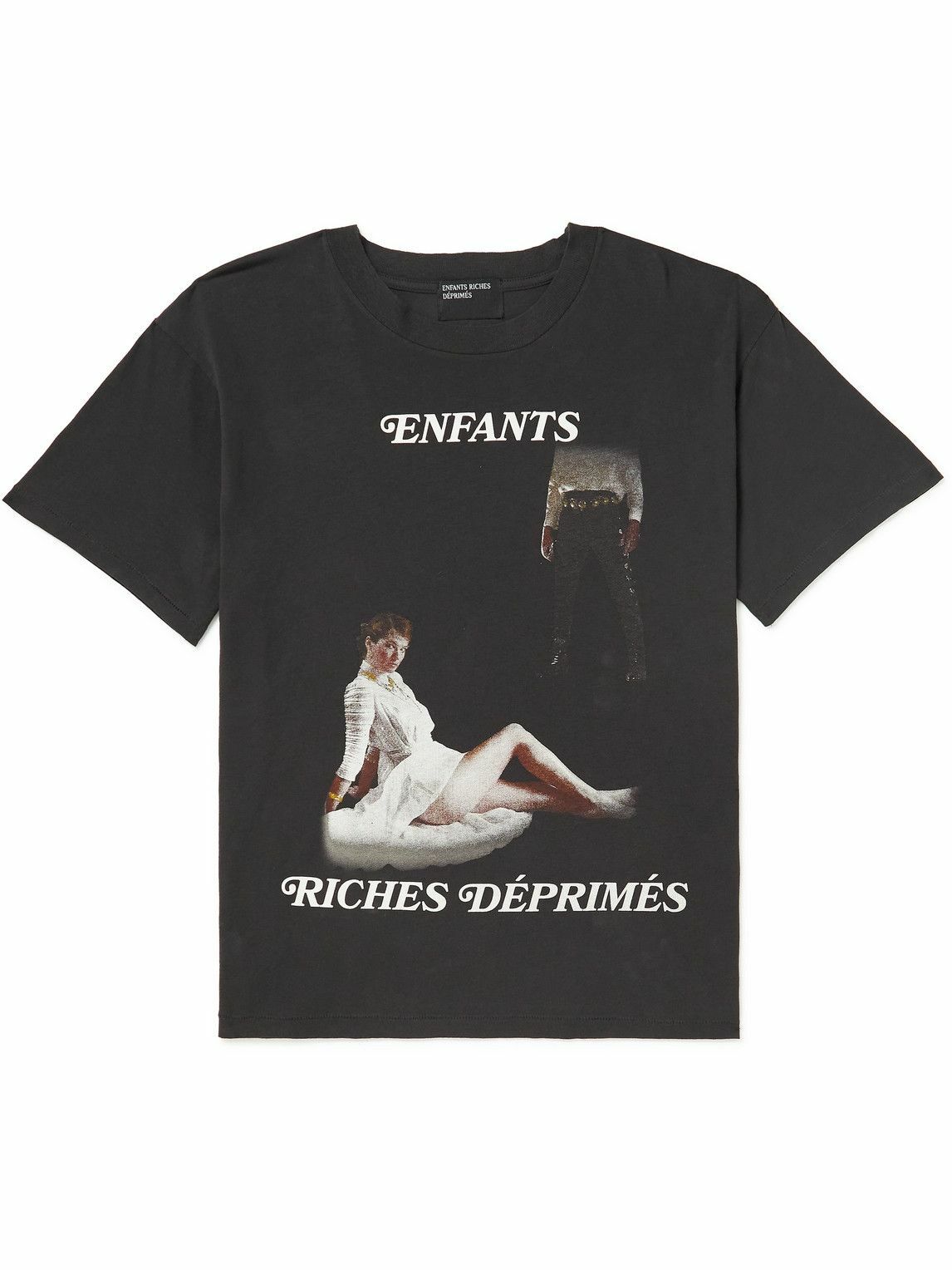 Enfants Riches Déprimés - Printed Cotton-Jersey T-Shirt - Black