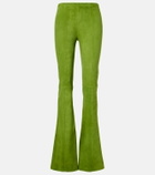 Stouls Gege suede flared pants