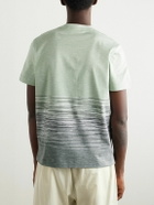 Missoni - Space-Dyed Cotton and Linen-Blend Piqué T-Shirt - Green