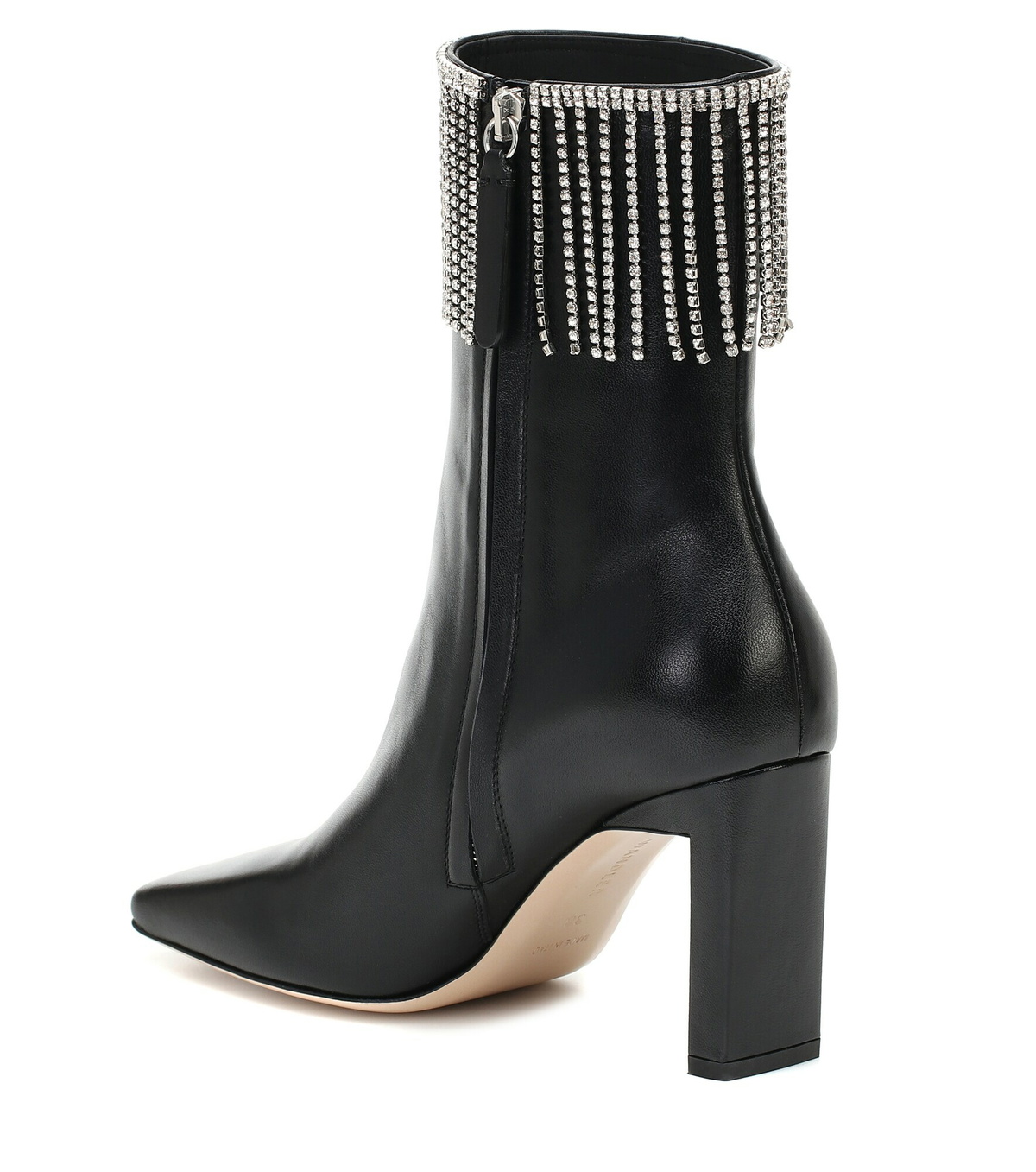 Wandler - Isa embellished leather ankle boots