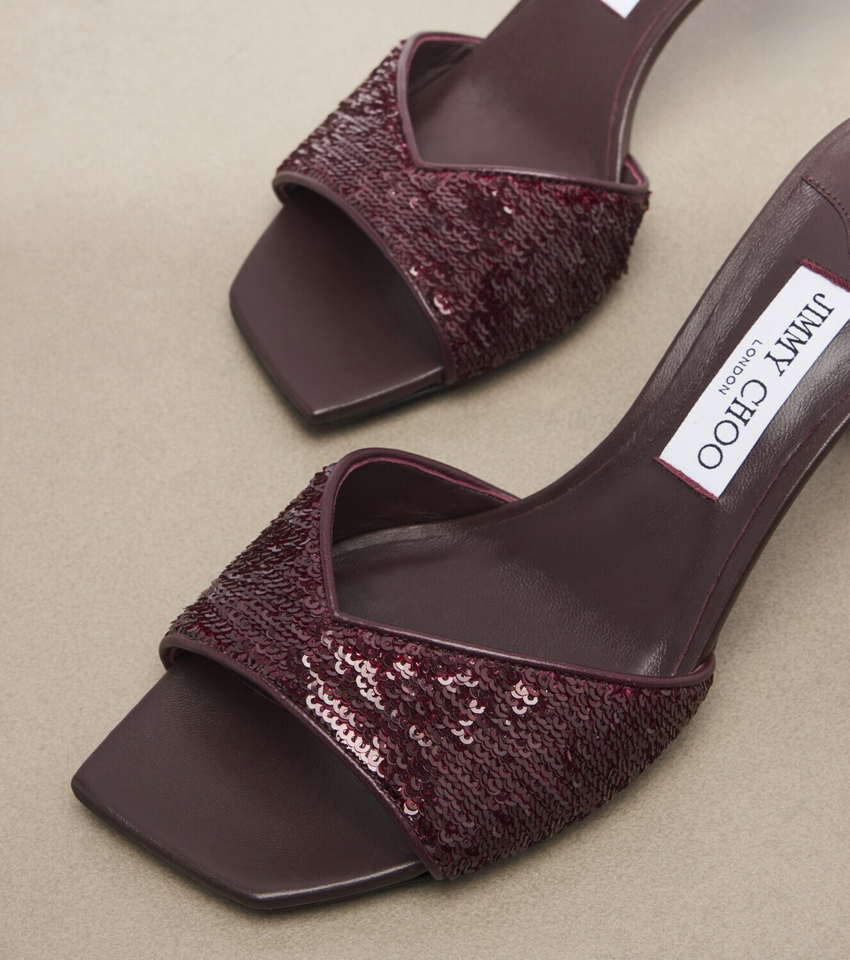 Jimmy Choo Skye sequined leather mules