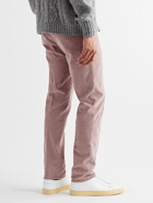 INCOTEX - Slim-Fit Stretch-Cotton Needlecord Trousers - Pink