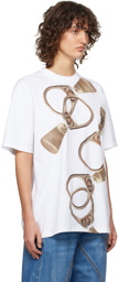 JW Anderson White Printed T-Shirt