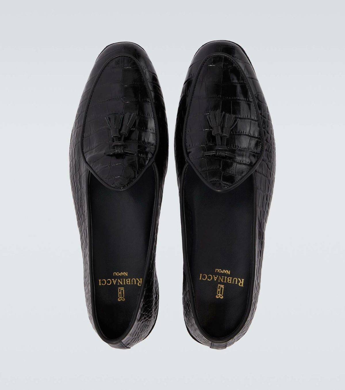 Rubinacci Marphy Loira croc-effect leather loafers