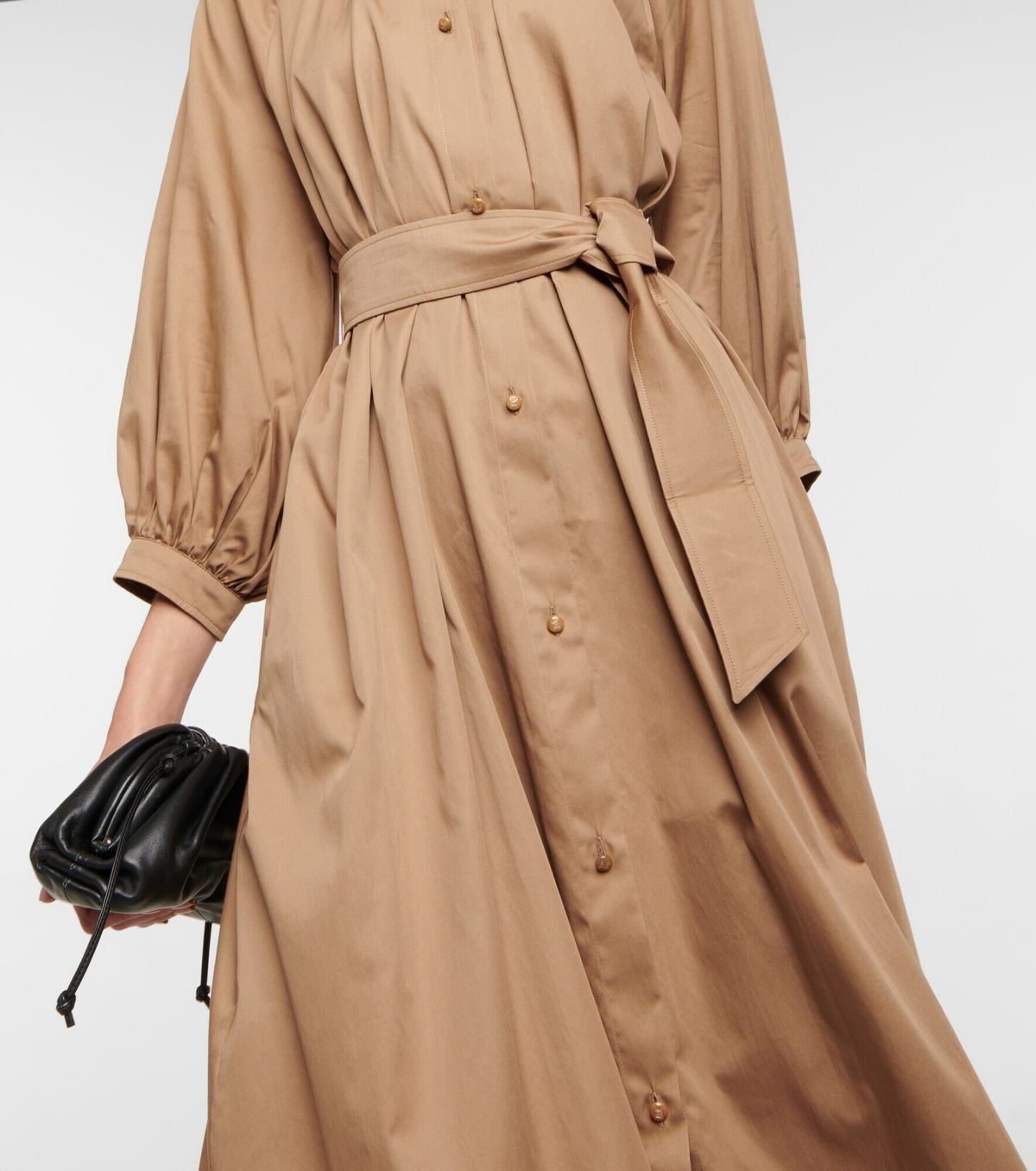 Max Mara - Lega belted cotton dress Max Mara