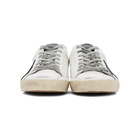 Golden Goose White and Black Superstar Sneakers