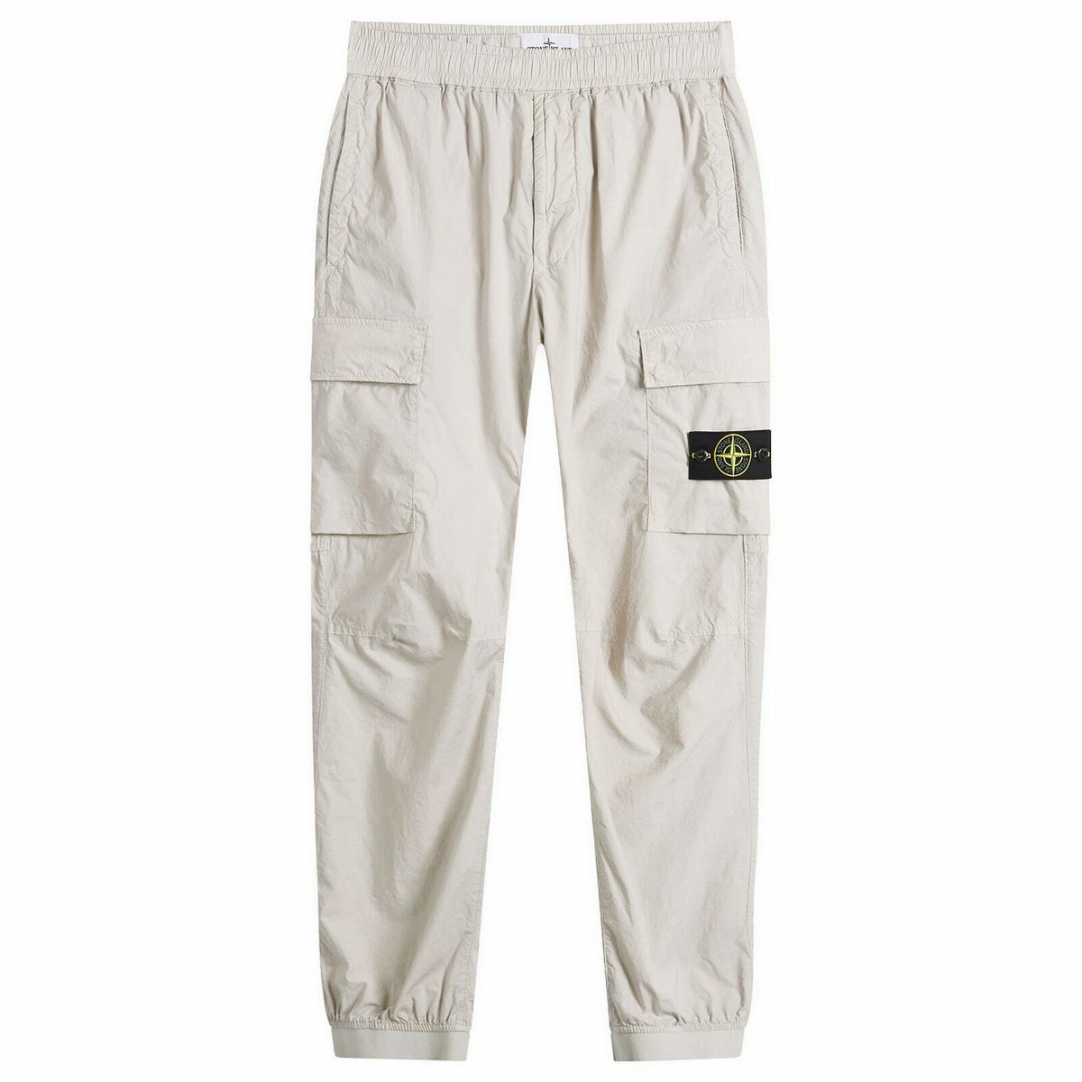 Stone Island Men's Tela Paracadute Cargo Trousers in Pearl Grey