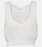Proenza Schouler White Label cotton and cashmere crop top
