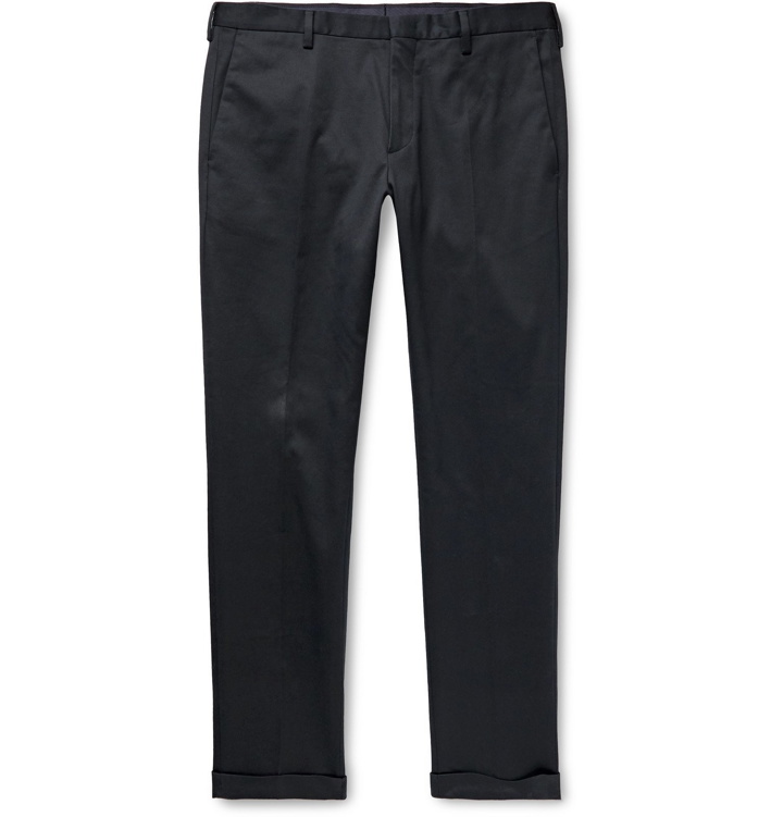 Photo: Paul Smith - Slim-Fit Cotton-Blend Twill Trousers - Blue