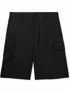 Dolce&Gabbana - Wide-Leg Linen Cargo Shorts - Black