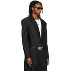 LU'U DAN Black Slashed Blazer