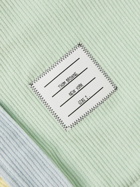 Thom Browne - Colour-Block Cotton-Corduroy Overshirt - Green