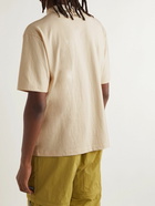 Snow Peak - Recycled Cotton-Jersey Mock-Neck T-Shirt - Neutrals