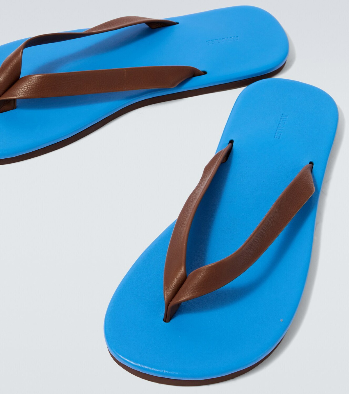 Auralee Leather thong sandals