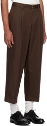 kolor Brown Pleated Trousers