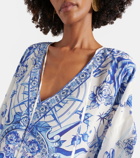 Camilla Printed silk kaftan