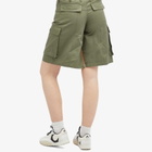Paco Rabanne Women's Long Cargo Shorts in Green