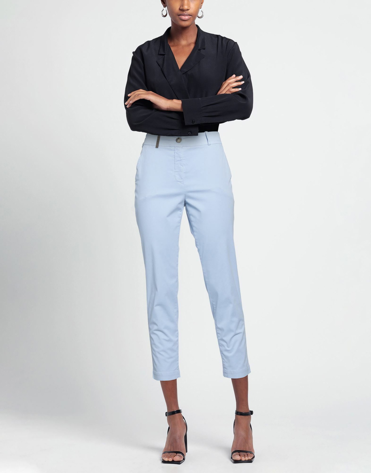 Peserico Womens Pants Sky in Blue