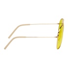 Acne Studios Gold and Yellow Howard Sunglasses