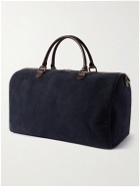 Anderson's - Leather-Trimmed Suede Duffle Bag