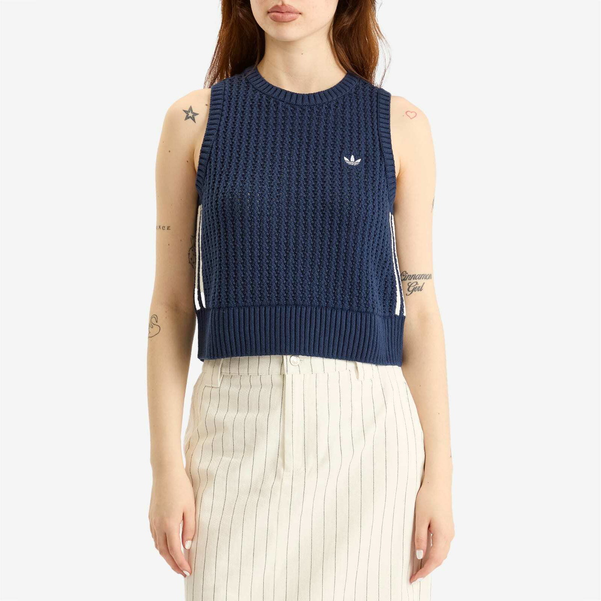 Adidas Women's Knitted Vest in Night Indigo