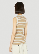 Durazzi Milano Rouches Cut-Out Knit Tank Top