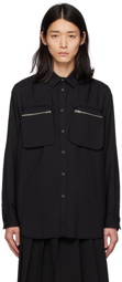 UNDERCOVER Black Zip Pocket Shirt
