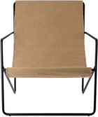 ferm LIVING Black & Beige Desert Lounge Chair