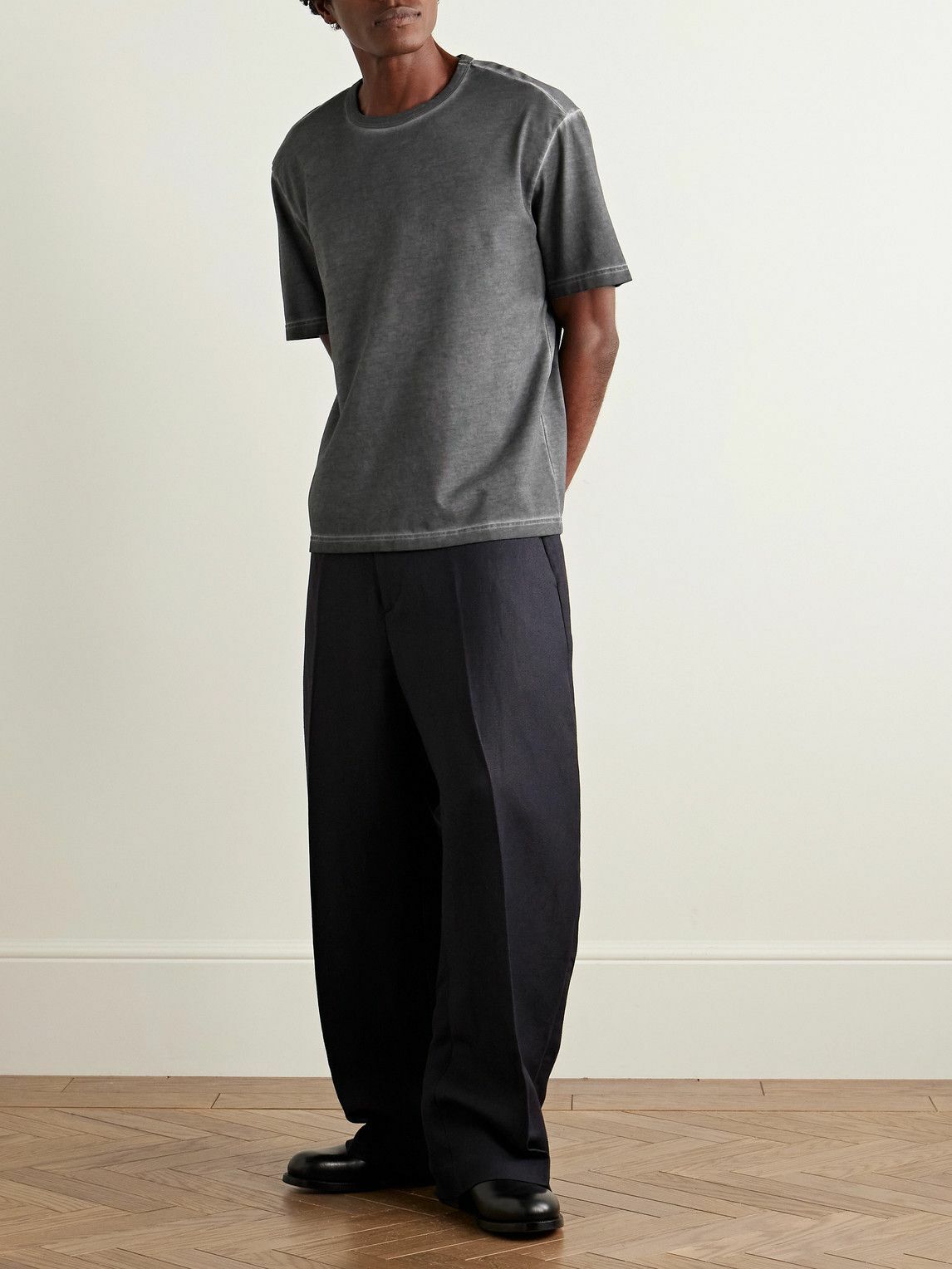 Séfr - Mauro Organic Cotton-Jersey T-Shirt - Gray