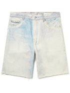 OUR LEGACY - Frayed Bleached Denim Shorts - Blue
