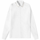 Valentino Men's Rockstud Poplin Shirt in White