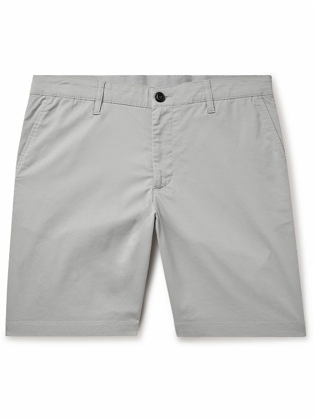Photo: Faherty - Movement™ Straight-Leg Organic Cotton-Blend Shorts - Gray