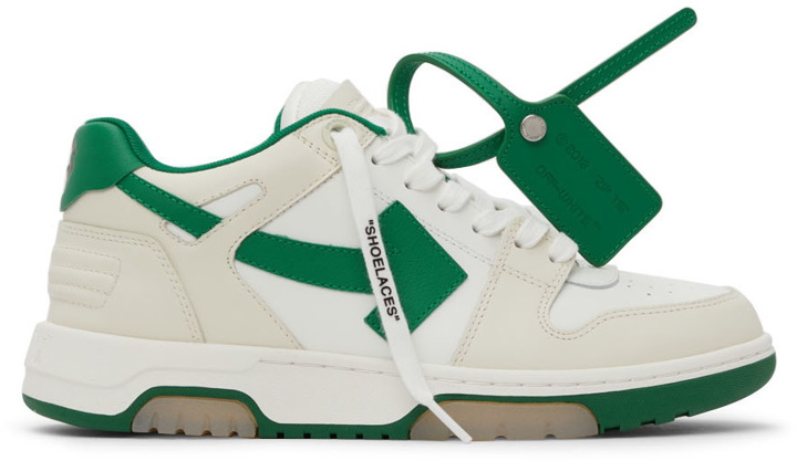 Photo: Off-White Green Out Of Office Low Sneakers