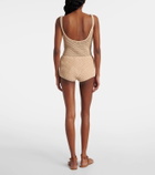 Elie Saab Crochet cotton-blend shorts
