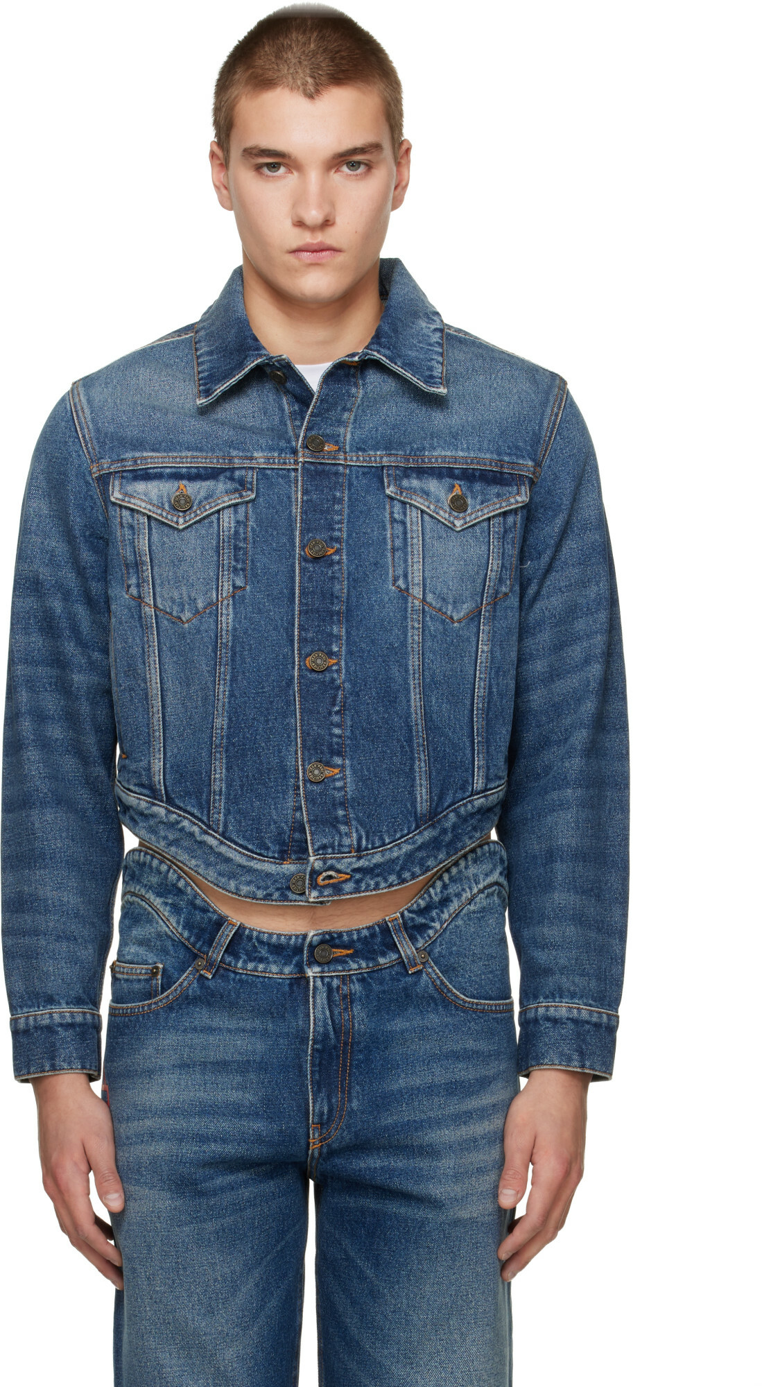 Jean Paul Gaultier Black & White 'The Trompe L'œil Perfecto' Denim